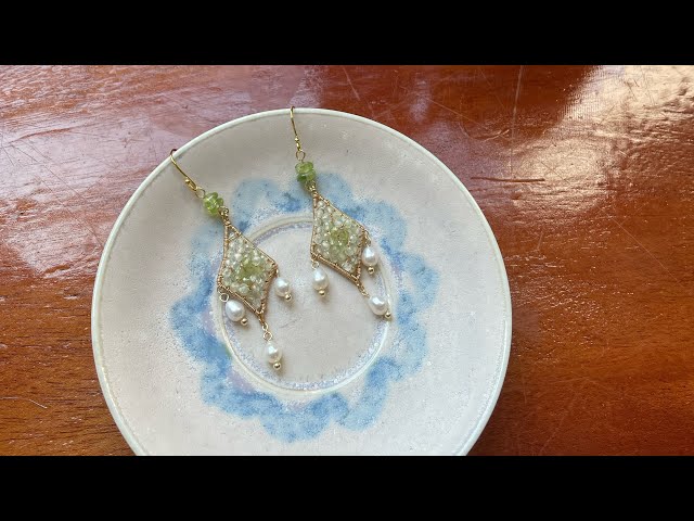 Tutorial green star Earrings#earrings#earringsdesign #earringsmaking #handmadejewelry #earringslover