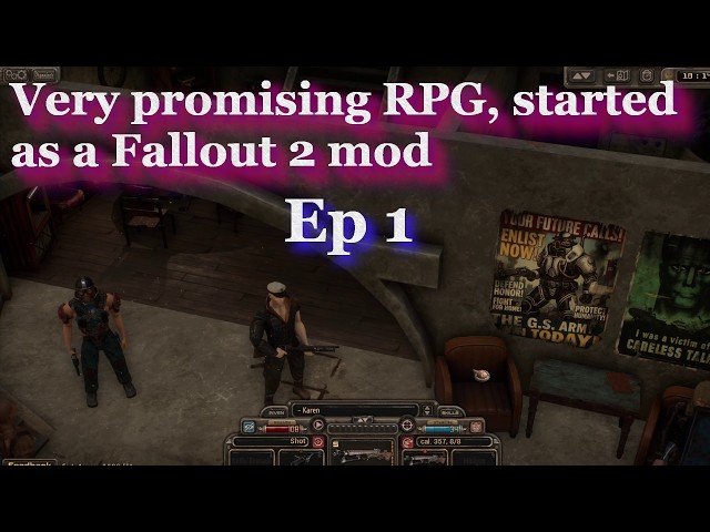Olympus 2249 gameplay - Similar to Fallout and Atom RPG - Lets Play Ep 1 - Difficulty Difficulty