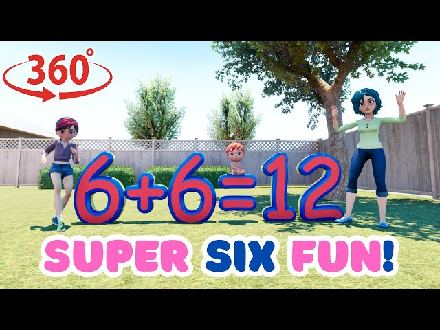 Add with 6! ➕🎉 Learn 6+1 to 6+10 in a Fun 360° Adventure!