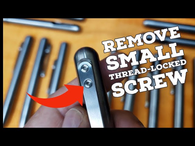 How To Remove A Small Thread-Locked Screw Using Heat To Break Down The Loctite With A Soldering Iron