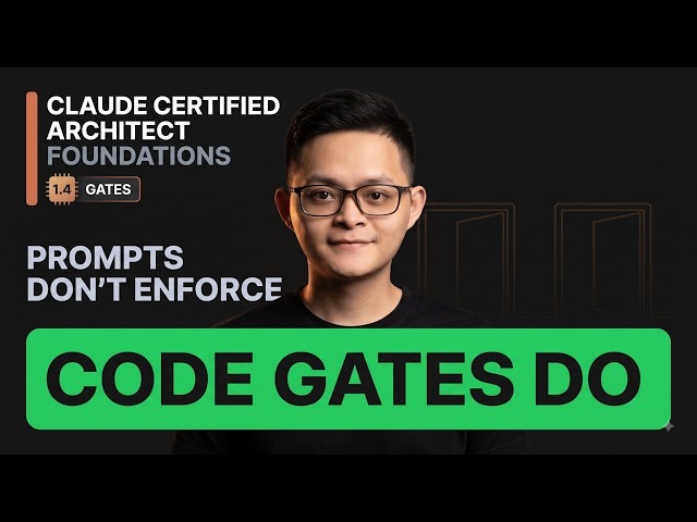AI Agent Guardrails - Programmatic Gates Explained | | Claude Certified Architect Foundations - 04