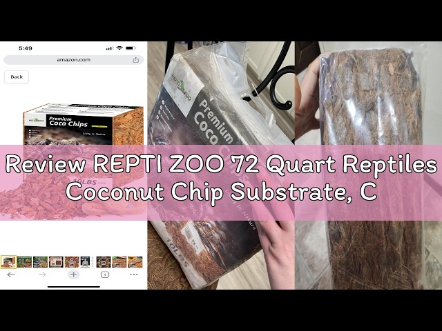Review REPTI ZOO 72 Quart Reptiles Coconut Chip Substrate, Coco Husk Reptiles Bedding for Ball Pytho