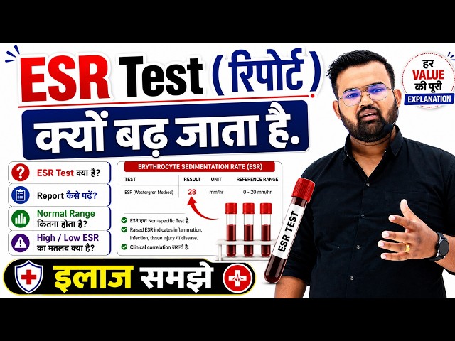 ESR Test | ESR Report | Erythrocyte Sedimentation Rate | Blood Test | CBC Test | RBC Test | WBC Test