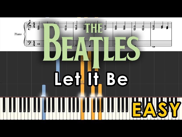 Let It Be - The Beatles | EASY TUTORIAL + SHEETS