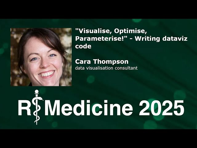 “Visualise, Optimise, Parameterise!” - Writing dataviz code - UPDATED