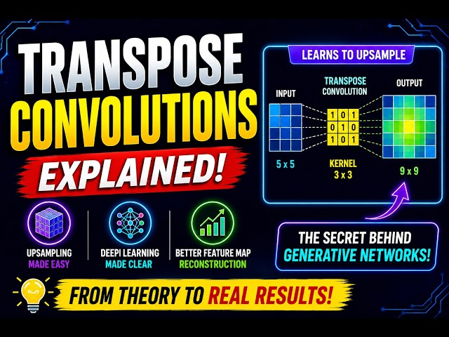 Transpose Convolutions Explained Simply