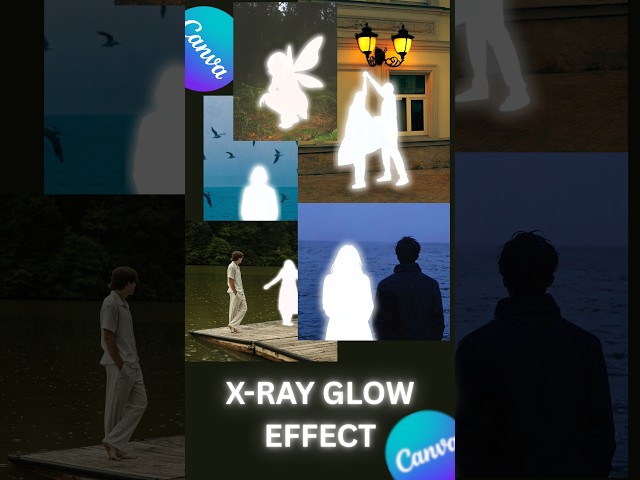 X-ray Glow Effect in Canva #shorts #canva #canvatutorial