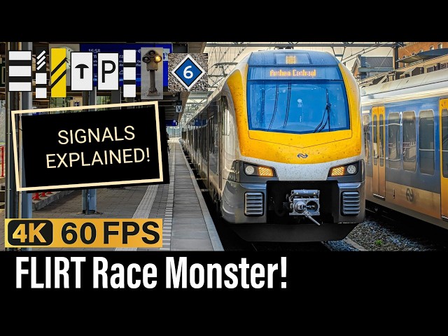 Train Cab Ride NL / FLIRT Race Monster / Dordrecht - Tilburg - Arnhem / FLIRT Sprinter / March 2026