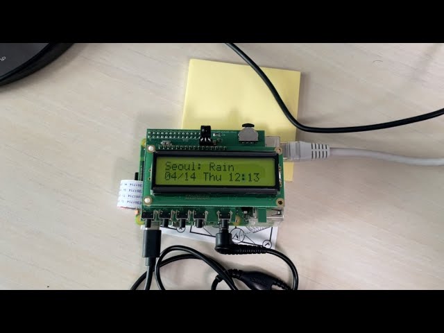 (임베디드통신시스템 미니프로젝트) 라즈베리 파이와 PiFace를 이용한 알람시계