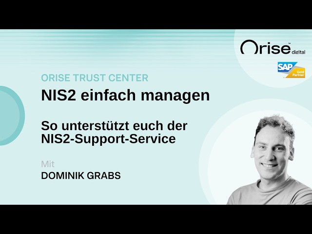 NIS2 einfach managen: So unterstützt euch der Orise NIS2‑Support‑Service