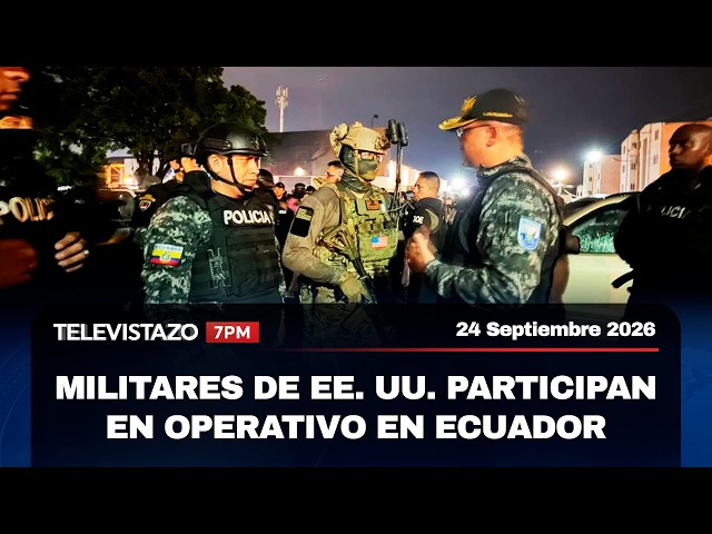 Televistazo 7PM🔴 Cártel Jalisco en Ecuador: capturan a cabecilla en Isla Mocolí | 24 Sept. 2026