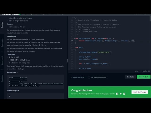 HackerRank: Intro to Tutorial Challenges