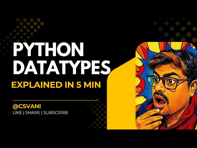 🐍 What are Data Types? | Python Datatypes | Beginners guide for python programming