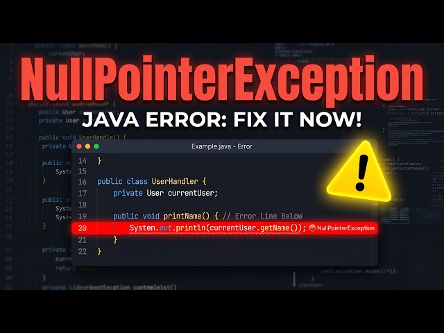 How to Fix NullPointerException in Java  Complete Beginner Guide #Java #NullPointerException