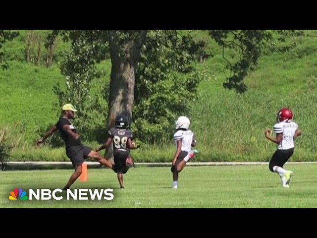 Parent trips 9-year-old football player