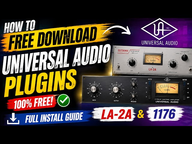 How to Download Universal Audio Plugins for FREE | LA-2A & 1176