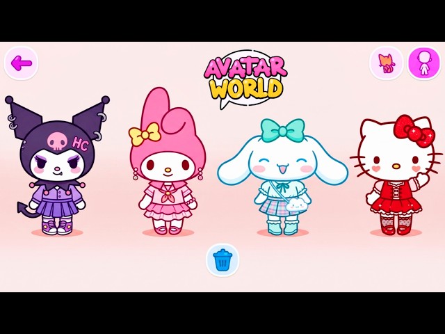 OMG 😮 Hello Kitty and Friends in Avatar World 💕