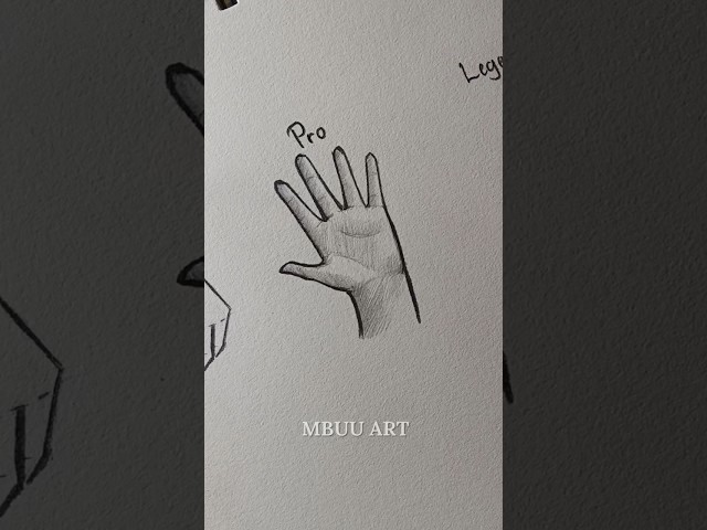 Drawing Hand Beginner to Legend✏️ #drawing #tutorial #howtodraw #sketch #art #shorts