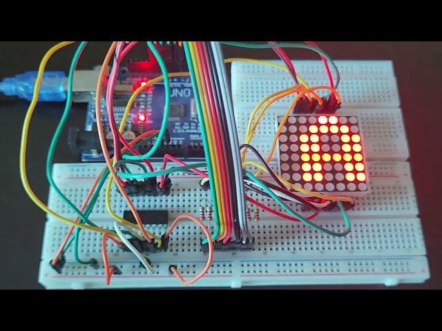 LED Matrix Display Text A-B-C with Arduino Uno | Arduino Tutorials