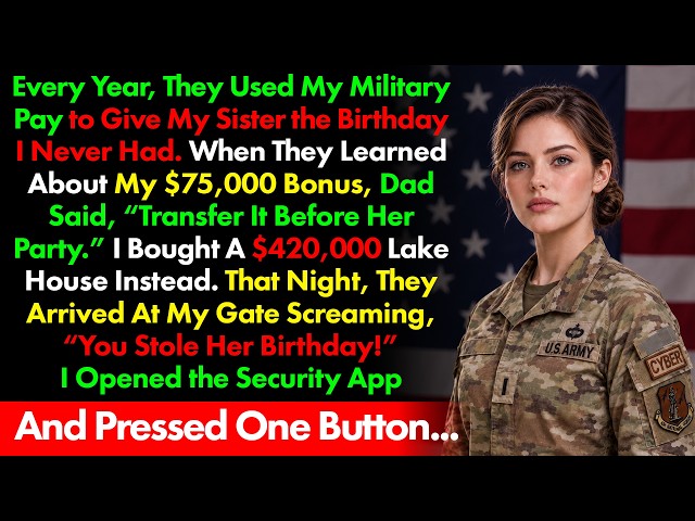 Every Year They Used My Army Pay for My Sister’s Party and Forgot My Birthday—Not This Time...