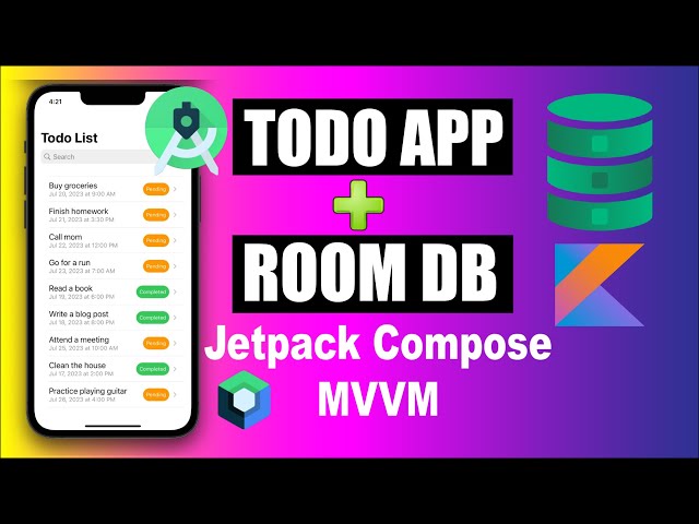 How to Build a To-Do App with Jetpack Compose + Room DB Using MVVM Architecture | Full MVVM Tutorial