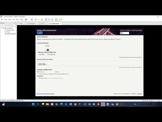How to Install CentOS Stream 10 on VMware Workstation