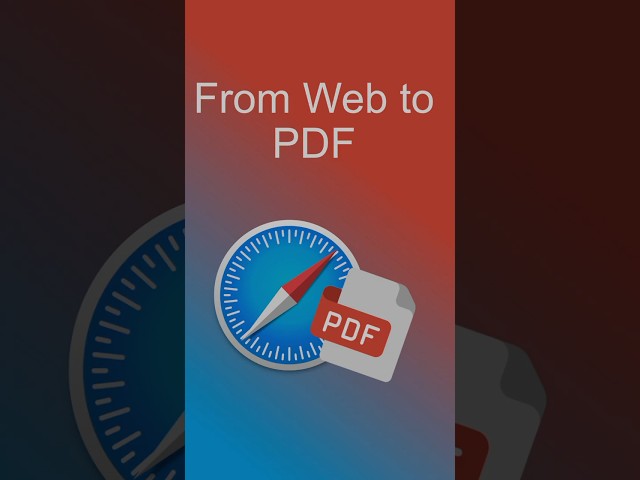 From Web to PDF