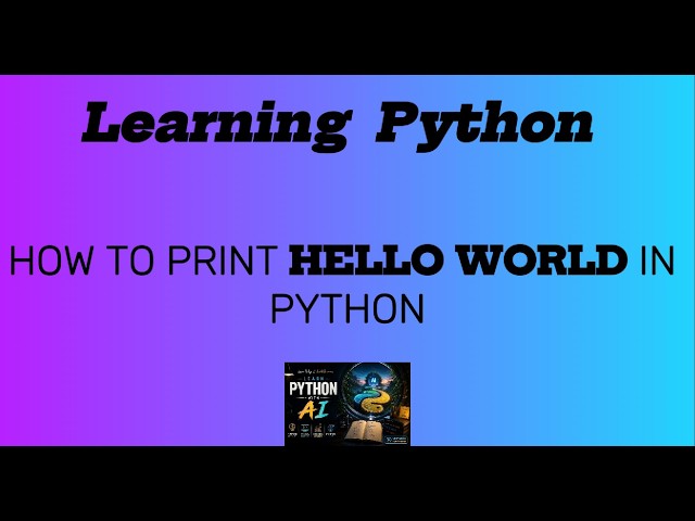 How to print HELLO WORLD in python (from beginner to pro) # learning python with AI @ PyNexora AI