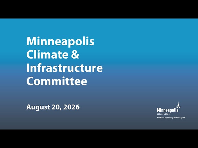 August 20, 2026 Climate & Infrastructure Committee