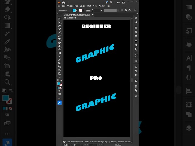 How to Create Upward Text Effect in Adobe Illustrator #shorts #anikgraphic