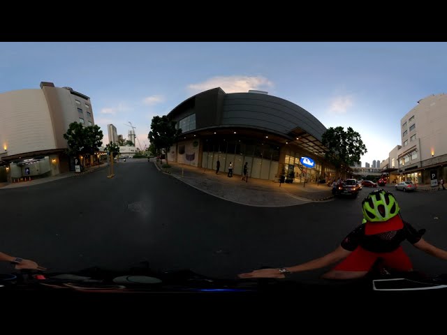 Shaw Boulevard to Unimart Capitol Commons Bike Parking 360° VR Bike Commute