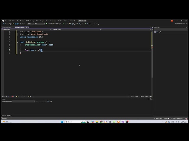 Cracking the Coding Interview in C++ | Interview Questions & Solutions 1.1 is Unique