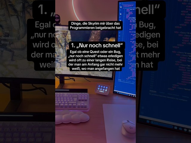 Gaming 🤝🏻 Programmieren #gaming #dev #code #coding #tipps