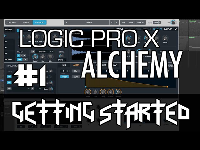 Logic Pro X - Tutorial de Alchemy - PARTE 1 - Primeros pasos, controles sencillos, navegador