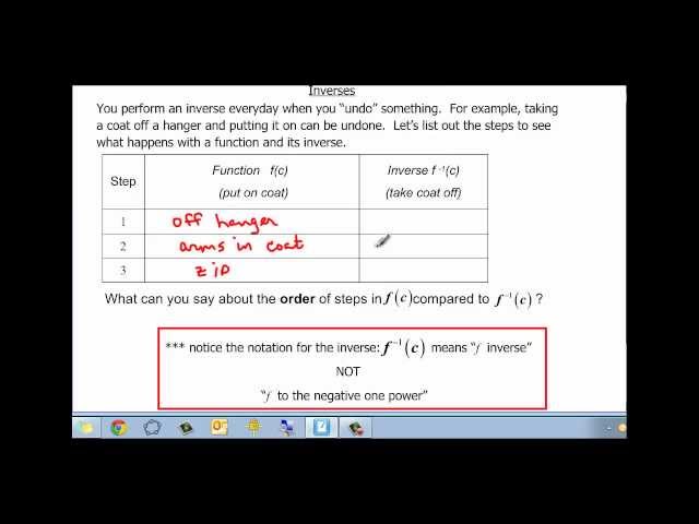 110-31 INVERSES Part 1 of 2