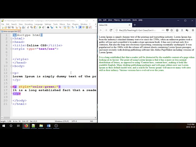 Inline CSS