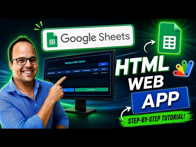 Google Sheets Web App Tutorial | HTML Employee Management #googlesheets #html #appscript #webapp