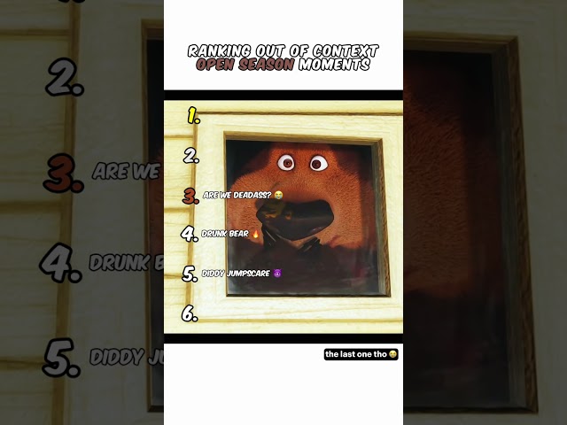 Ranking Open Season Moments 😭