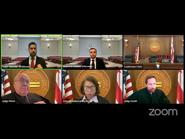 D.C. Court of Appeals Zoom Oral Arguments - October 27, 2022