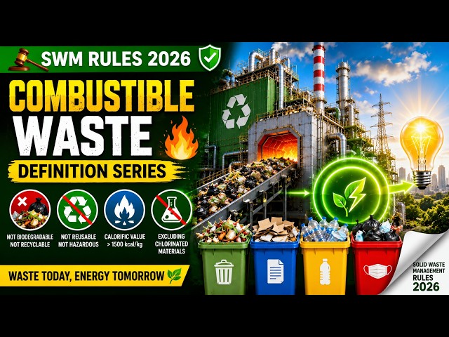🔥 Combustible Waste | SWM Rules 2026 | Definition Series, #combustiblewaste #swmrules2026