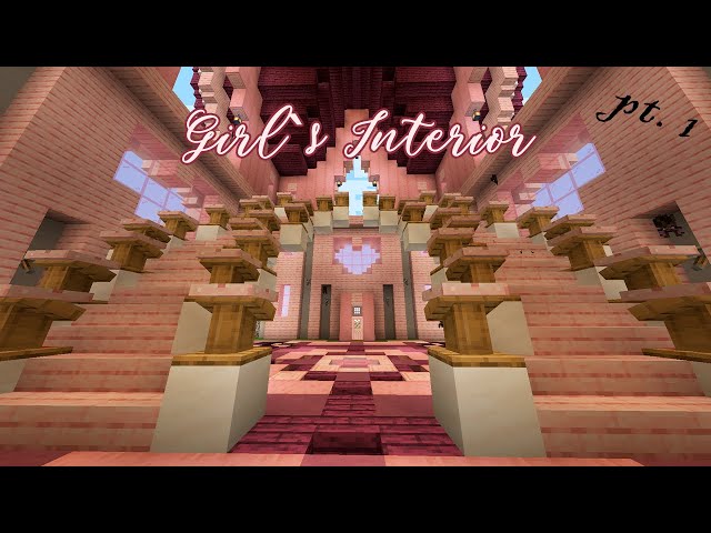 Minecraft Interior Design for Cherry Blossom Heart Castle