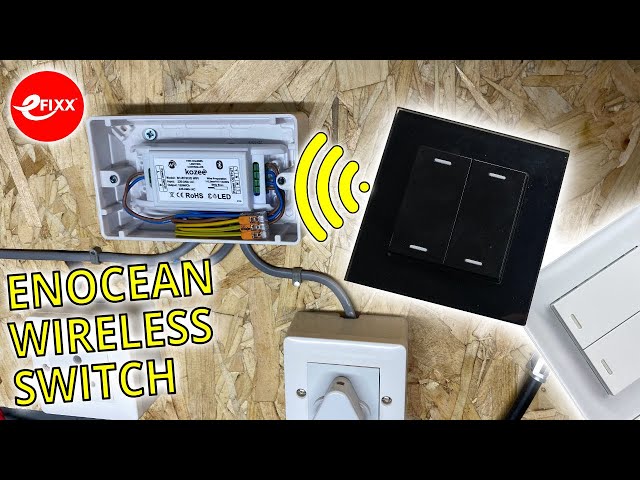 WIRELESS SWITCHES with STANDARDS - ENOCEAN kinetic switches by Retrotouch