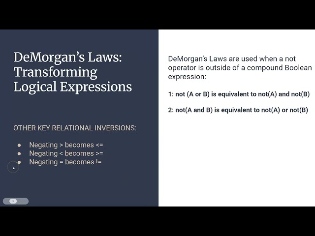 Topic 3, Video 1: Programming Foundations & Selection Logic