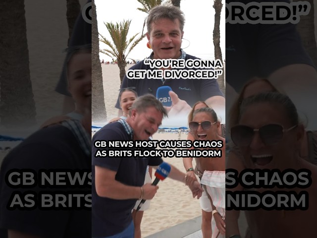 GB News CAUSES CHAOS in BENIDORM: "You're going to get me DIVORCED!"