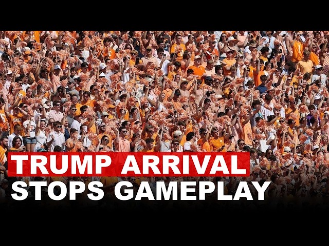 President Trump Stuns Neyland Stadium as Security Locks Down SEC Showdown