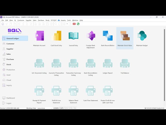 SQL Accounting and Billing Software Preview - SQL Accounting