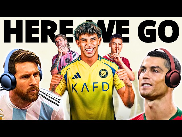 Messi & Ronaldo react to FOOTBALL TRANSFERS with Yamal & Felix!