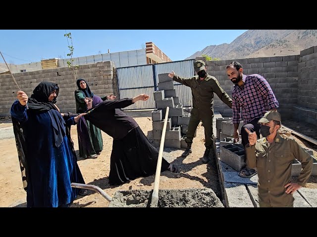 Arrest of the second wife by the police and the elderly female neighbor.