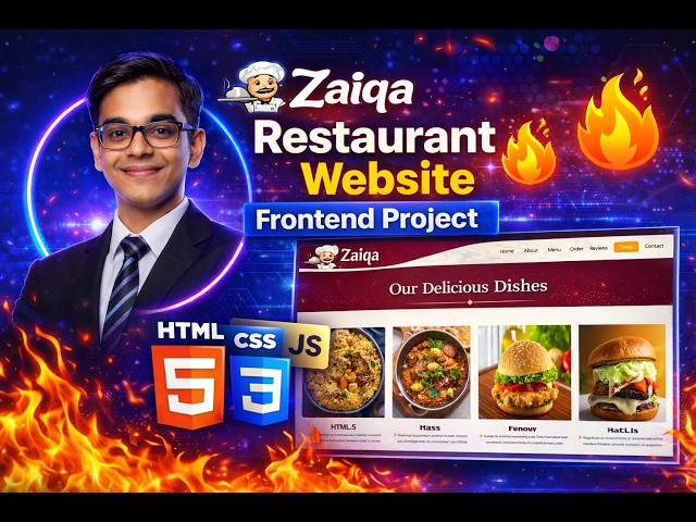 Front-End Web Development Website Project Tutorial 🔥 | HTML CSS JavaScript | Source Code Included 💻