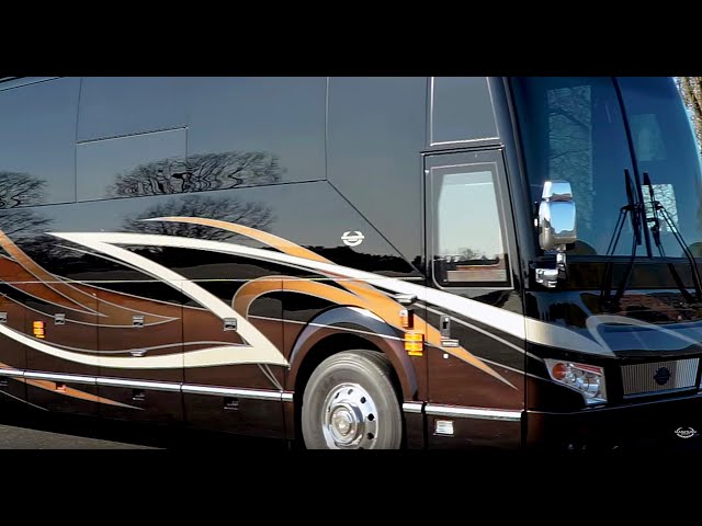 Marathon Show Coach #1319: A Luxury RV Study in Contrasts
